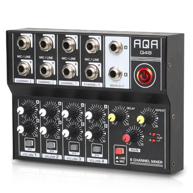 Graded Card Display - Audio Mixer Professionele 8 Kanaals Console