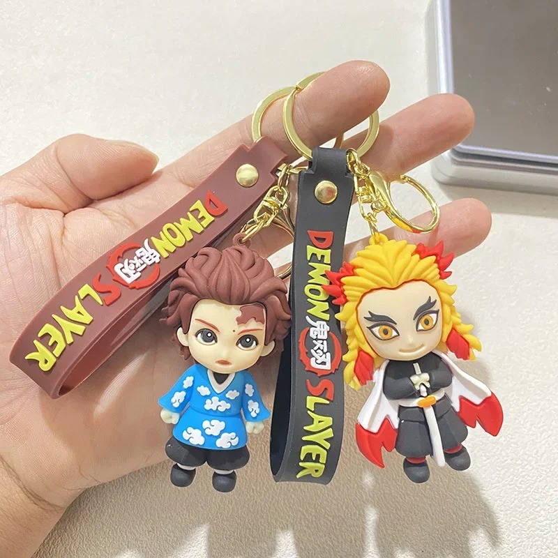 Vinyl Figure Blank - Nieuwe anime ghost blade sleutelhanger houtskool