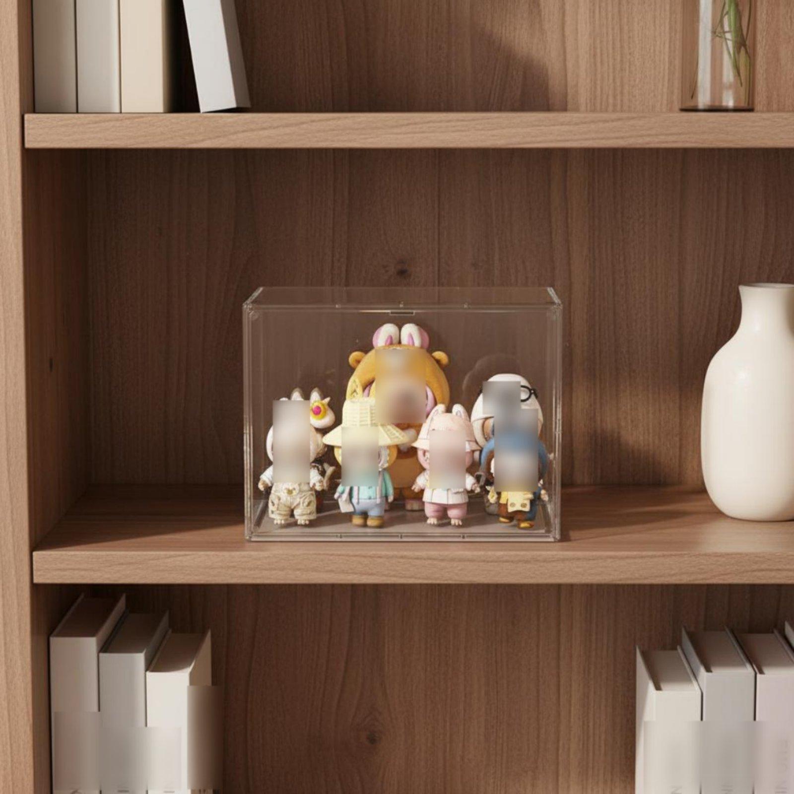 Display Case Acrylic - Grote poppen-displayplank in acryllook voor blind