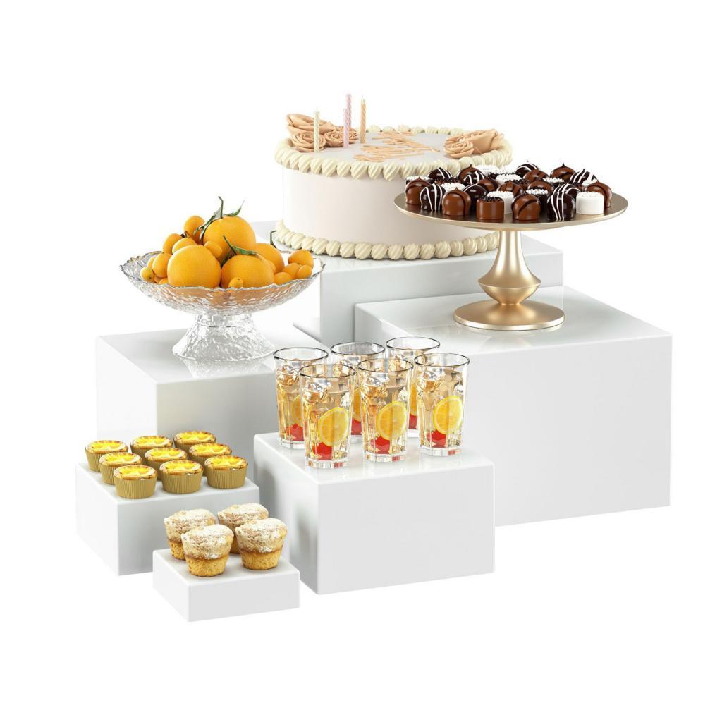 Acryl buffetverhogers set, mul - Display Risers Set recensie en prijs