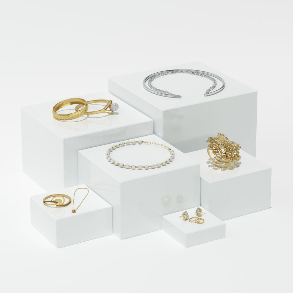 Acryl buffetverhogers set, mul - Display Risers Set recensie en prijs
