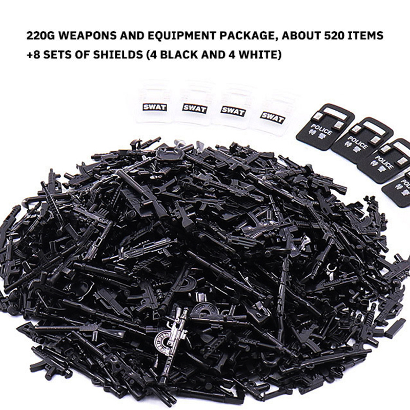 520PCS Guns Wapens Tas Moderne - Lego Minifigure Holder recensie en prijs