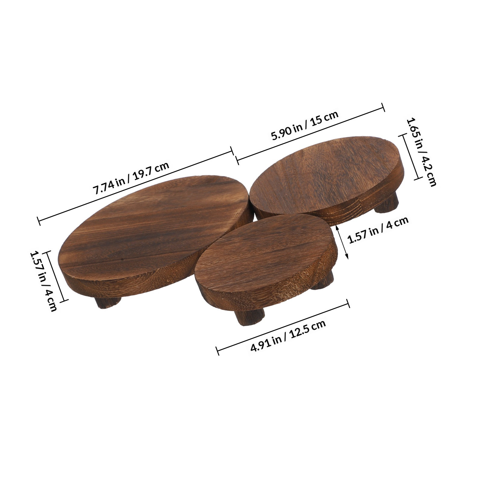 3-delige houten plantenstandaa - Display Risers Set recensie en prijs